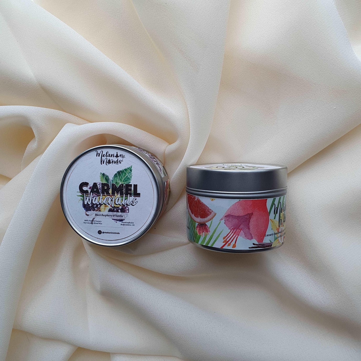 Carmel Waterfalls | Black Raspberry & Vanilla Mini Candle 100ml