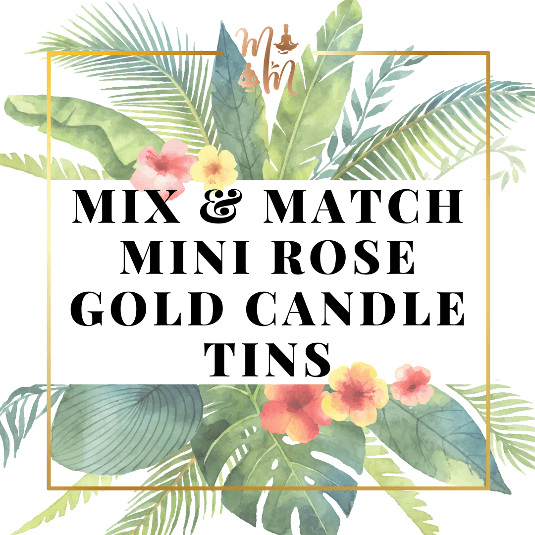 Mix & Match Mini Rose Gold Tin Candles - Melanin Minds
