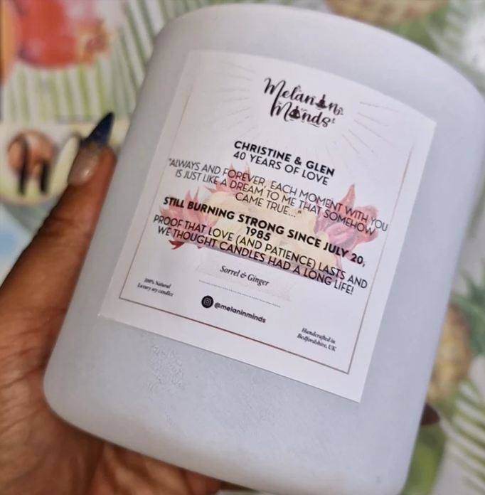 Personalised Large Candle