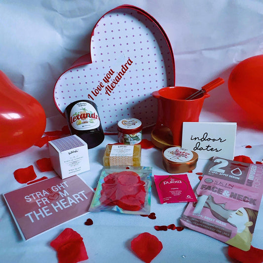 Valentine Deluxe Personalised Self-Care Heart Box