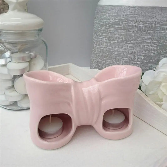 Bow Double Ceramic Wax Melter - Pink - Melanin Minds